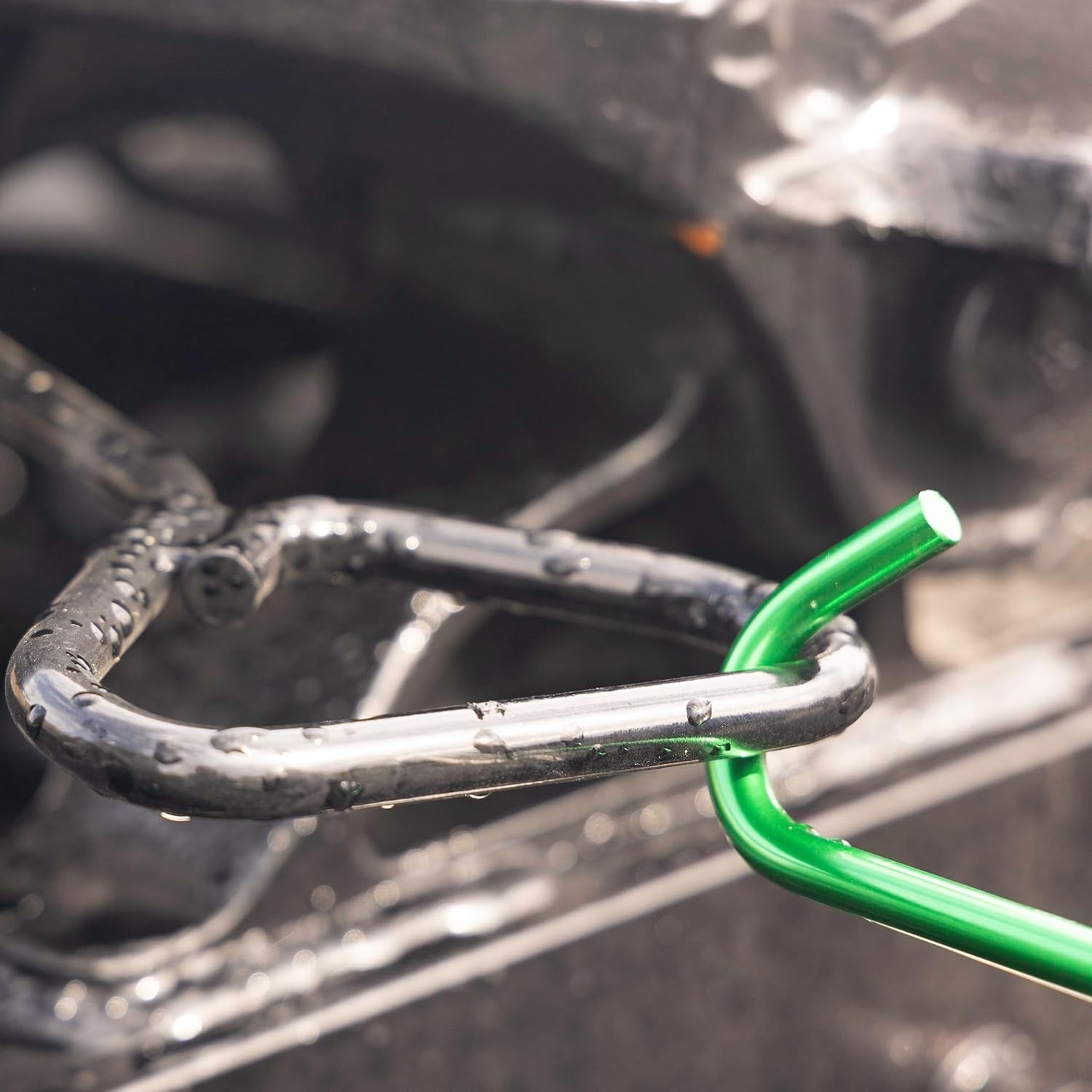 Brushed Aluminum 5th Wheel Pin Puller, Green, 31.5 Inches