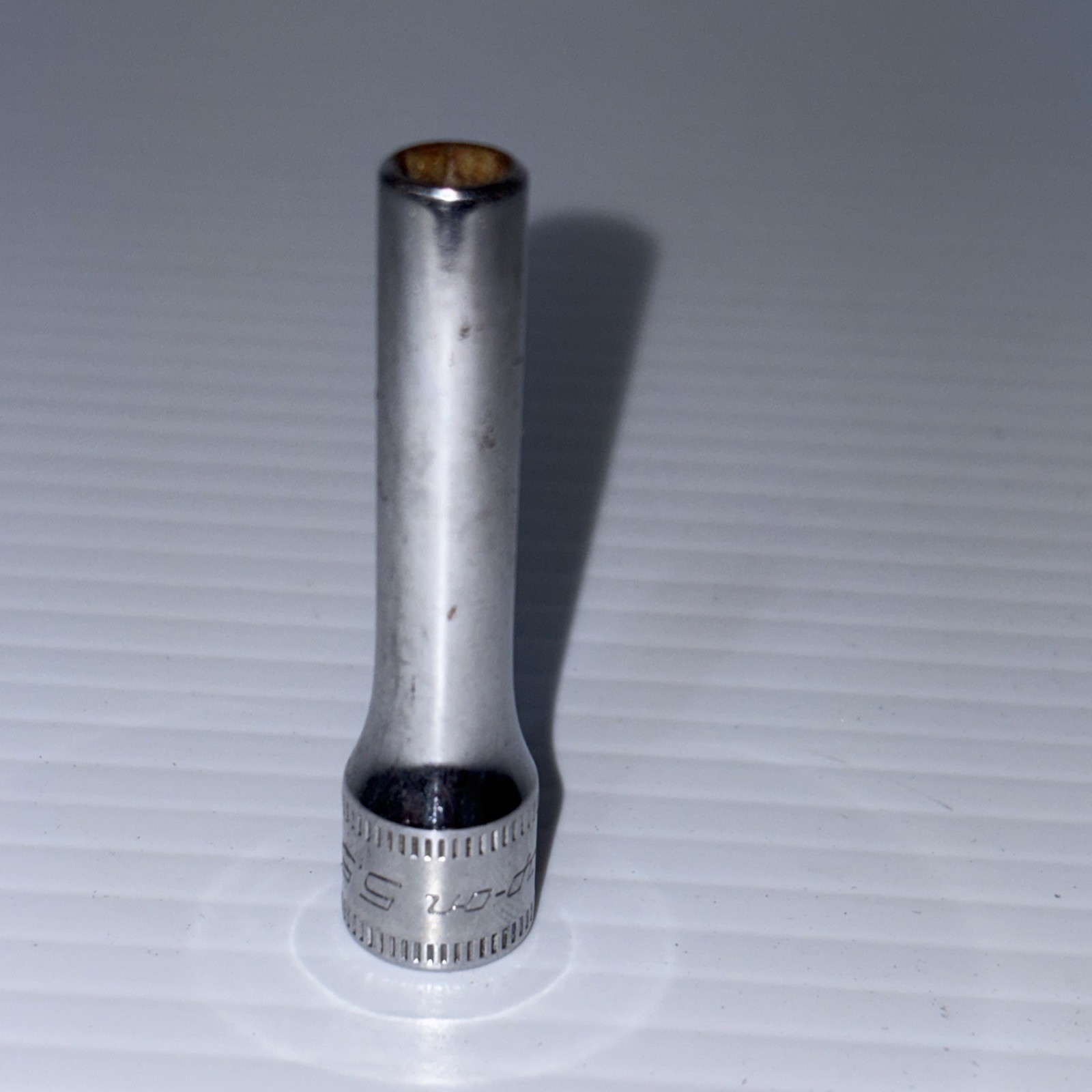 Snap On Tools STMM55 USA 1/4″ Drive 5.5mm Metric Deep 6 Point Chrome Socket