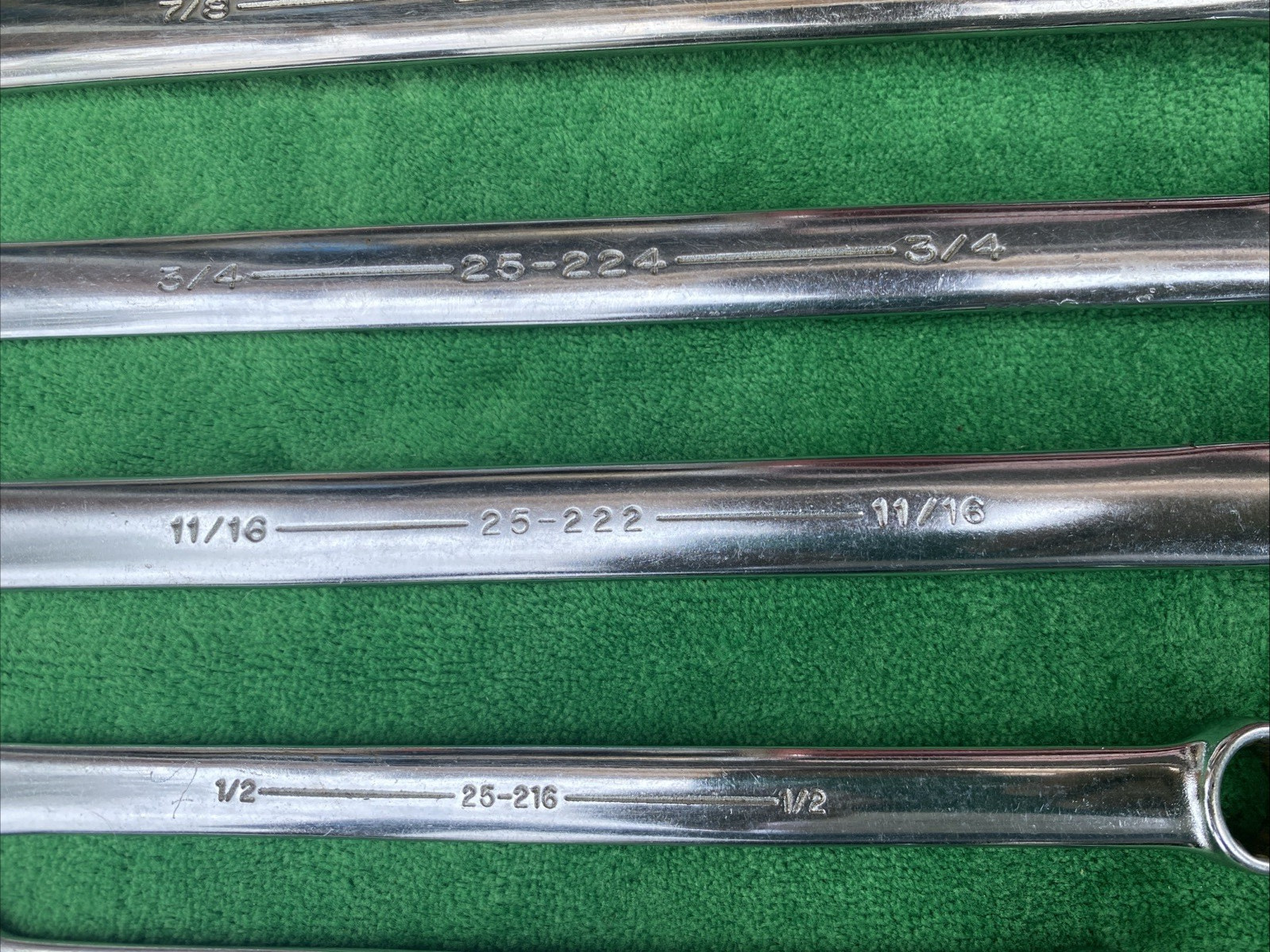 12 PC ARMSTRONG COMBINATION WRENCH SET 5/16” To 1-1/4 USA Vintage USA