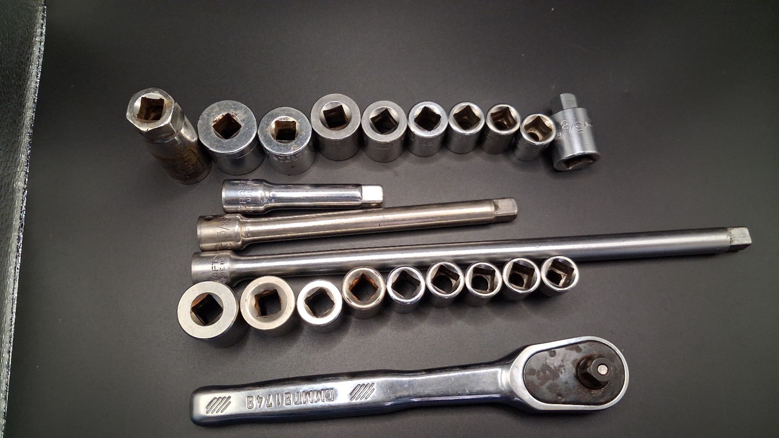 Craftsman Standard Metric Sockets Extensions 6 Point 12 point Vintage Made In US