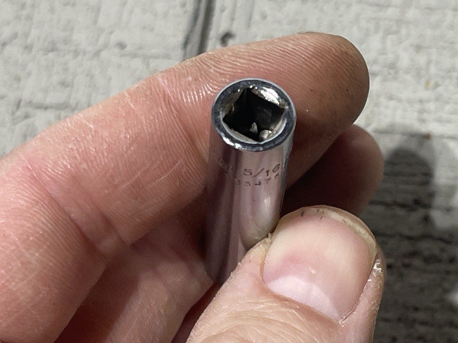 1/4″ Drive SAE #10, 5/16″ Hex, Deep Spline Socket TEL 10 USA!!