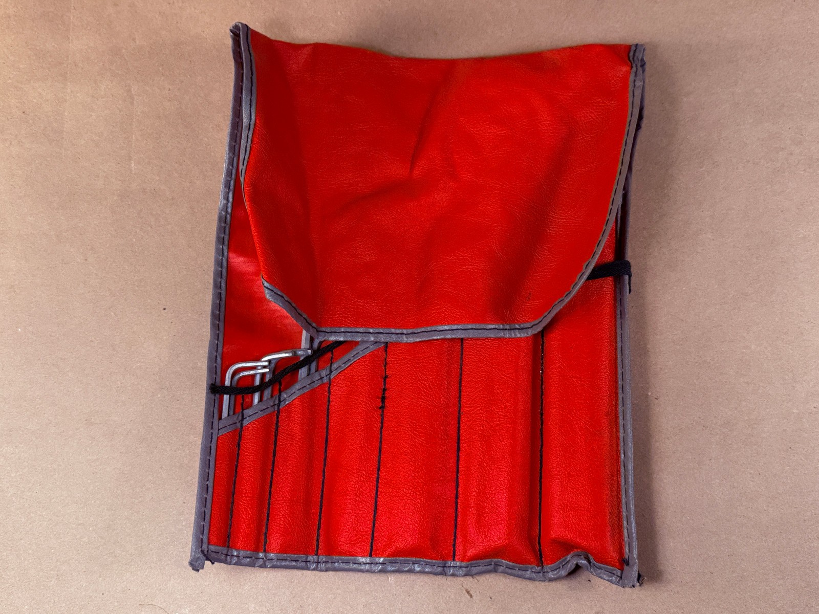 GREAT – Vintage Snap-on C-67 SAE Allen Hex Wrench Set – 14 in Pouch 3/32 to 5/8″