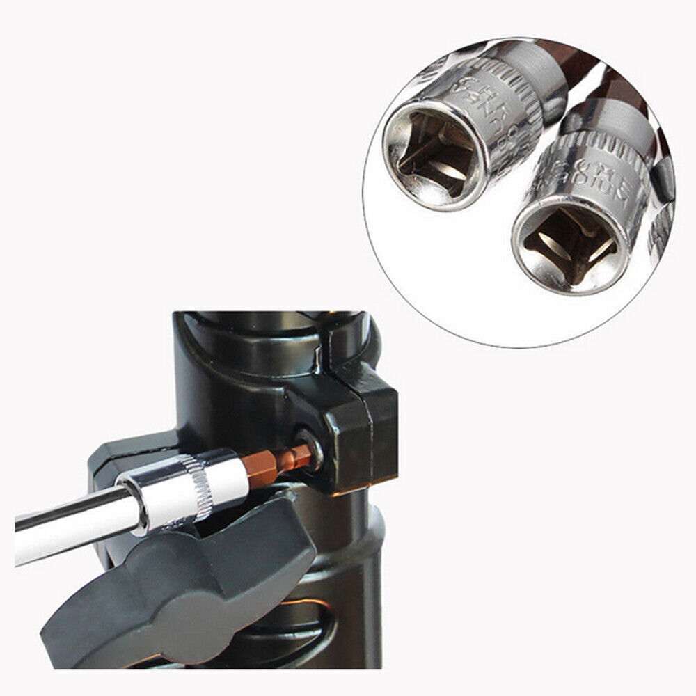 6pcs 3-8mm 1/4inch Hexagonal Drive Metric Hex Bit Sockets Nutdrivers Tools Set