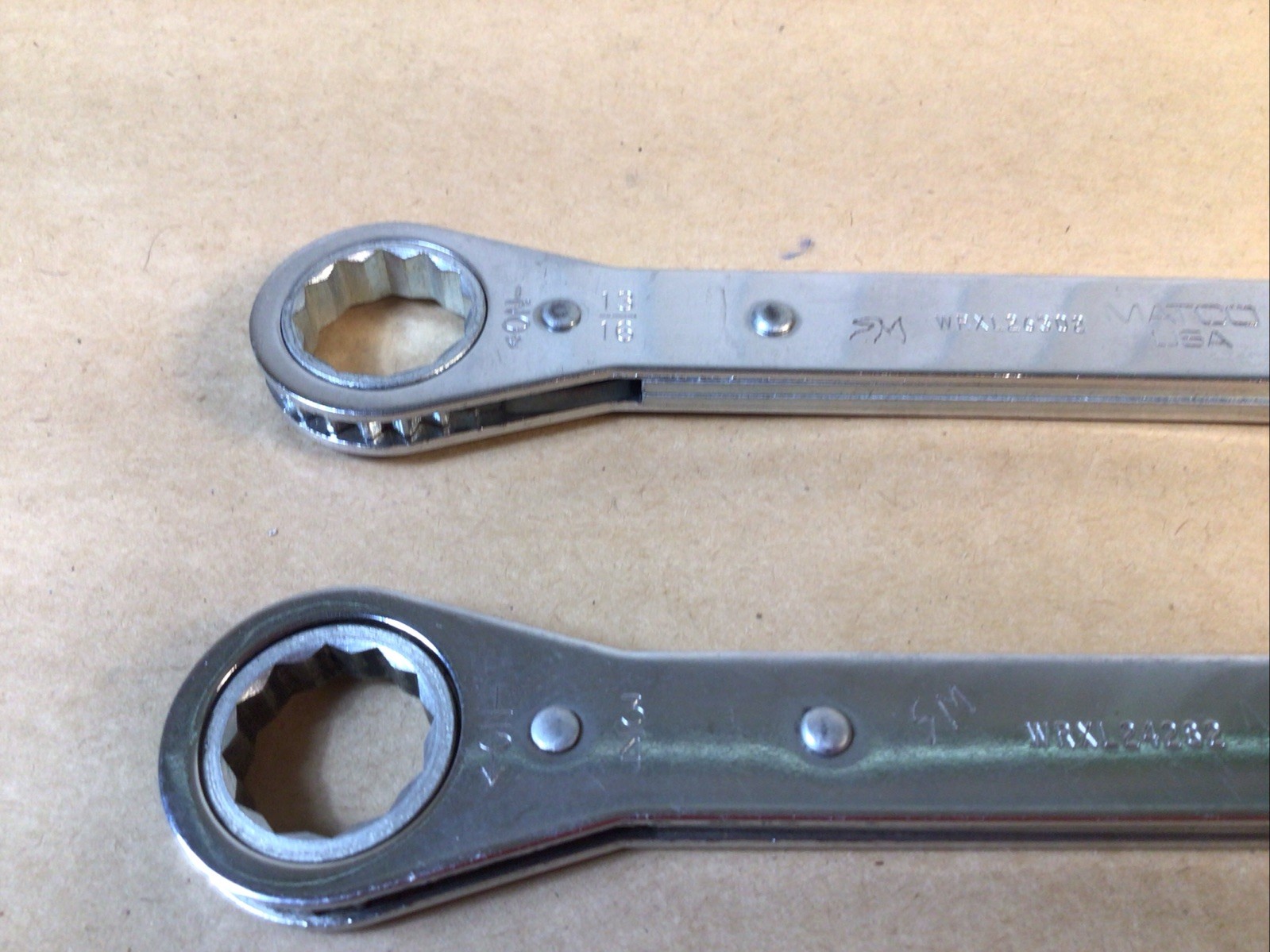 Matco 3/8” To 15/16” 12 Point Box Ratchet Wrench Set WRXL12142 To WRXL26302