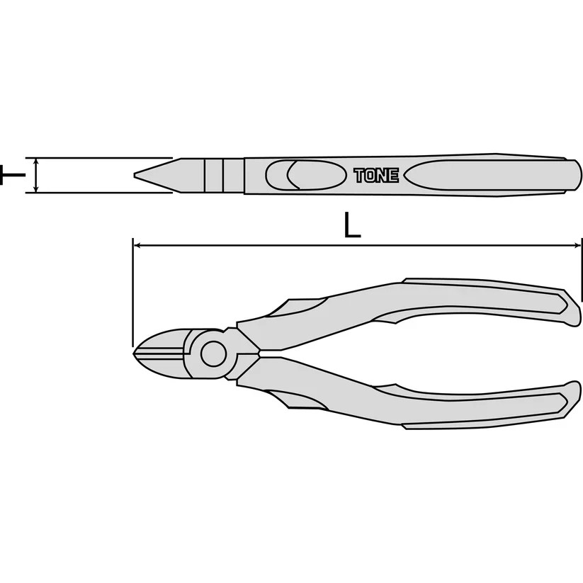 TONE KN-150G DIAGONAL CUTTING PLIERS