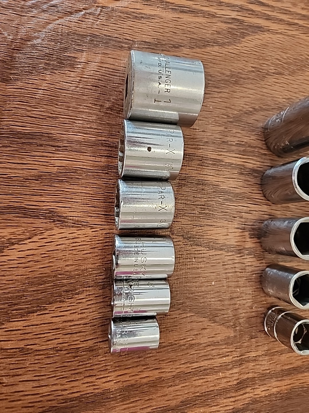 Mixed Lot Of 14 3/8″ Drive Sockets Made In USA SAE & Metric EUC