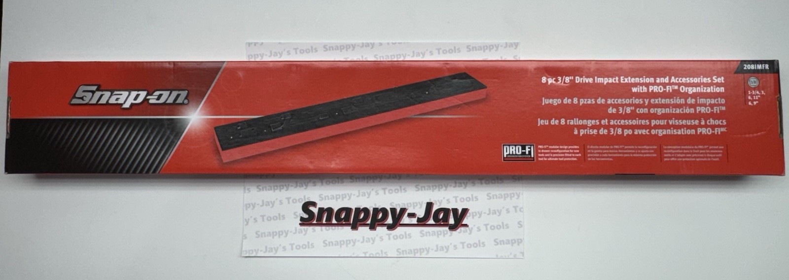 Snap-on Tools USA NEW 8pc 3/8″ Drive Impact MIX Extension PROFI FOAM Set 208IMFR