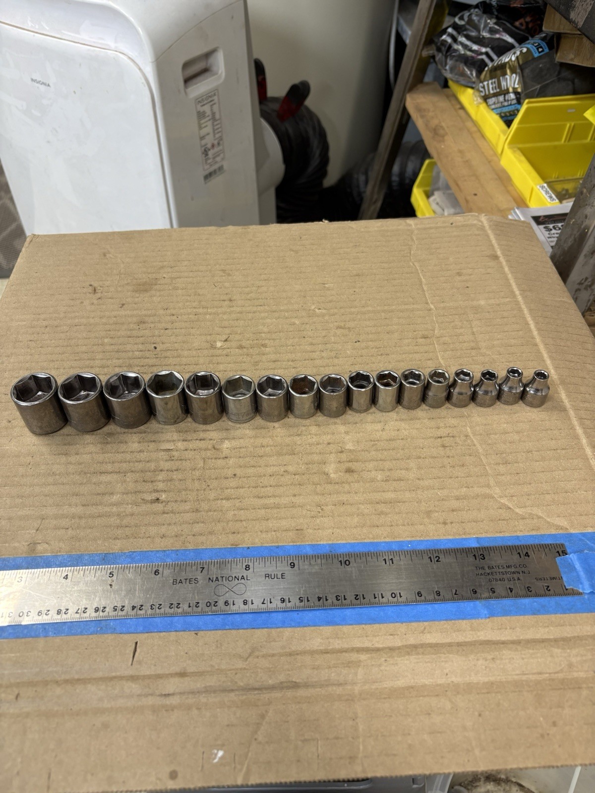 Vtg craftsman 17pc metric 3/8 drive 6mm-22mm 6 point, No Skips, Mix G Series USA
