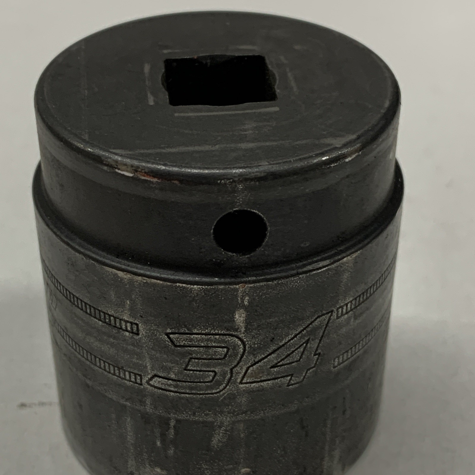 Snap On Tools USA IMM340 1/2″ Drive 6Pt 34mm Shallow Impact Socket NEW