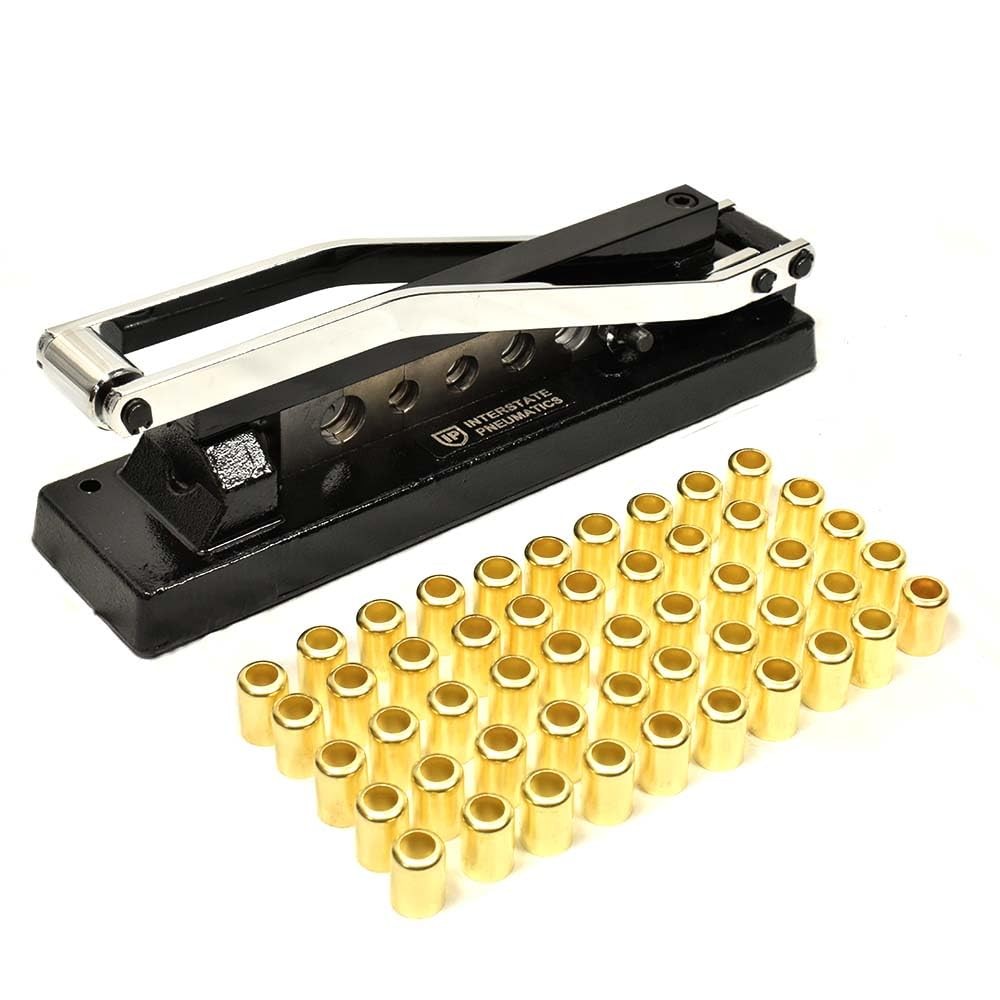 Heavy-Duty Bench Crimper H8 Kit with Ferrules 50PK 0.625″ & 0.656″ ID Interstate