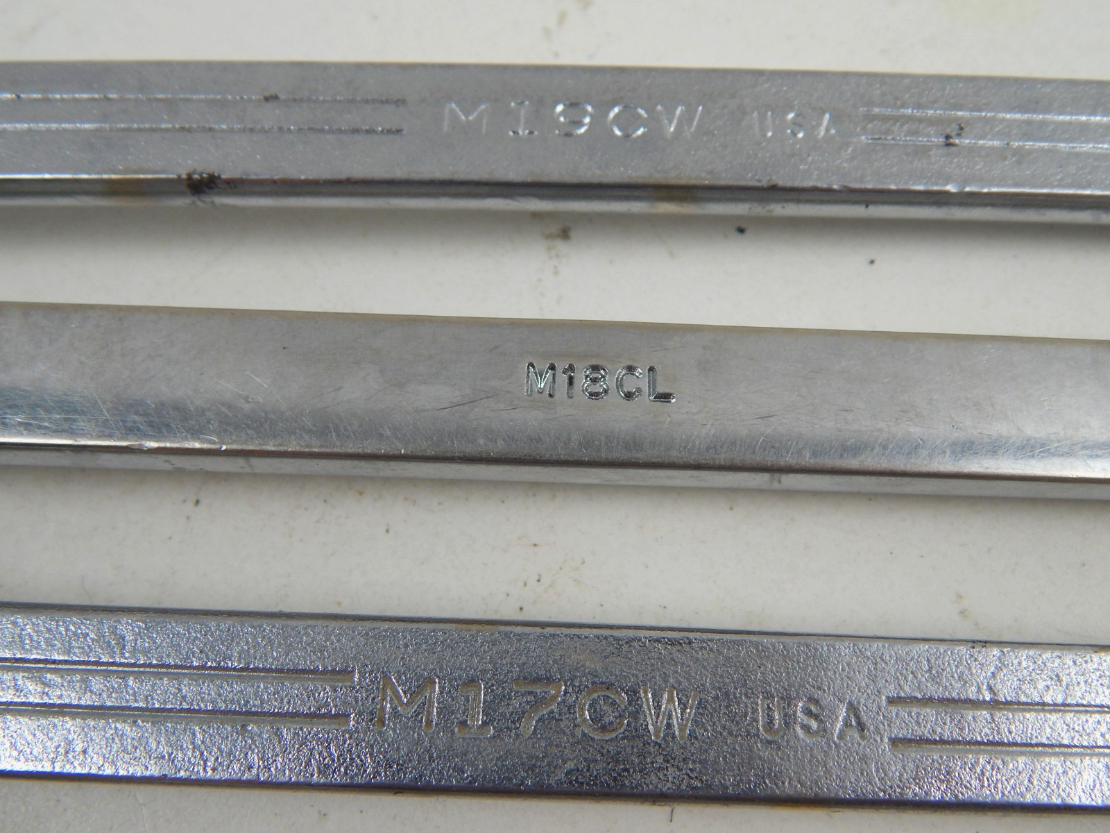 Mac Tools MCW 6pc 12pt Metric Combo Wrench Set 9mm 13mm 15mm 17mm 18mm 19mm USA