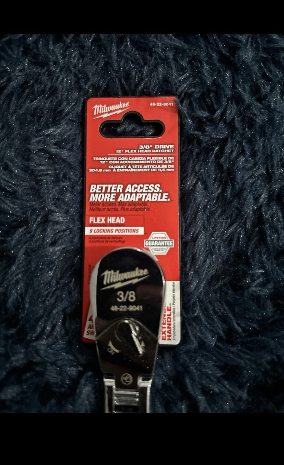 Milwaukee Tool 48-22-9041 3/8 In. Drive 12 In. Flex Head Ratchet
