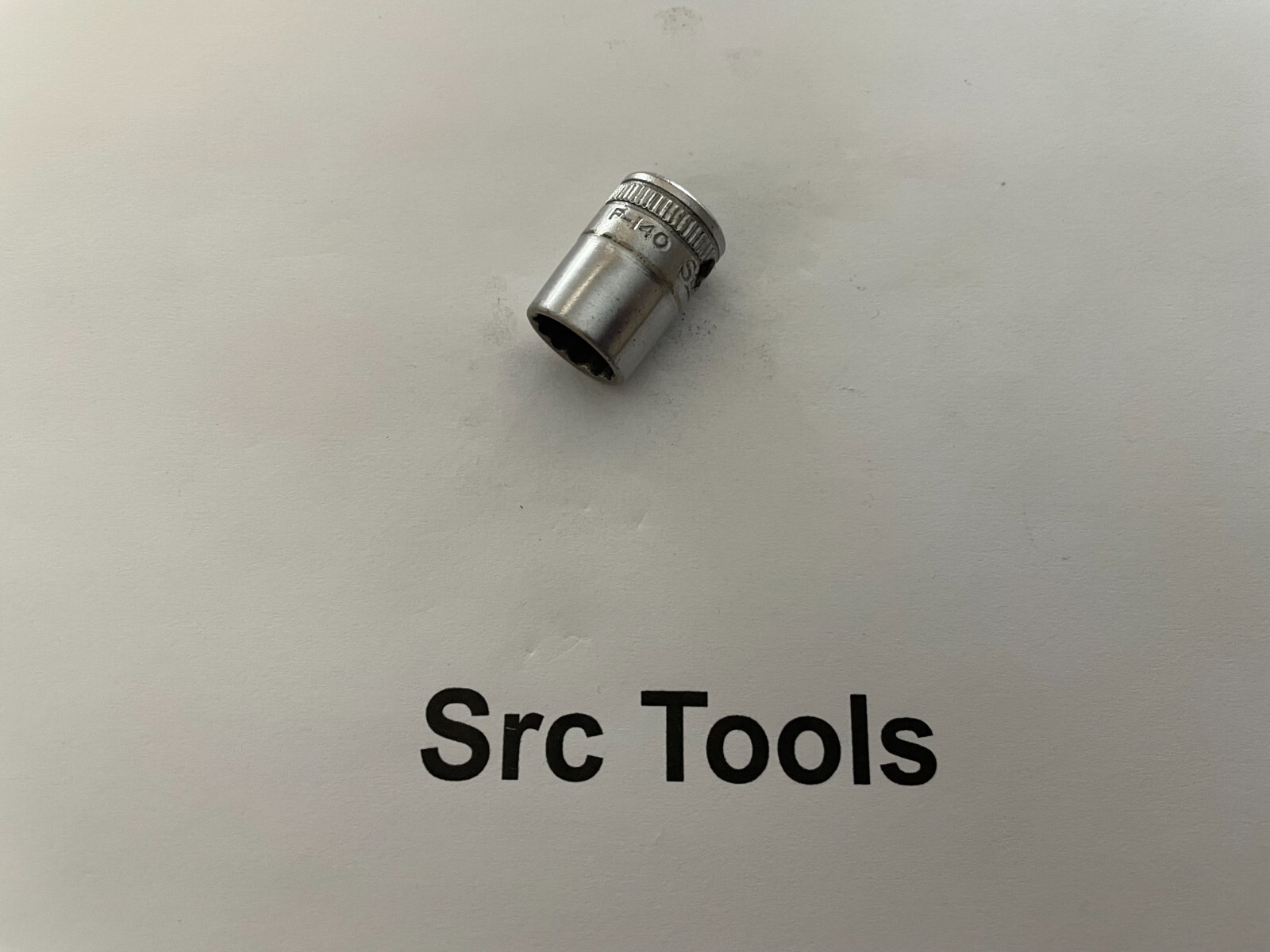 Snap-On Tools USA *1929* 3/8″ Drive 12pt 7/16″ SAE Shallow Chrome Socket F140