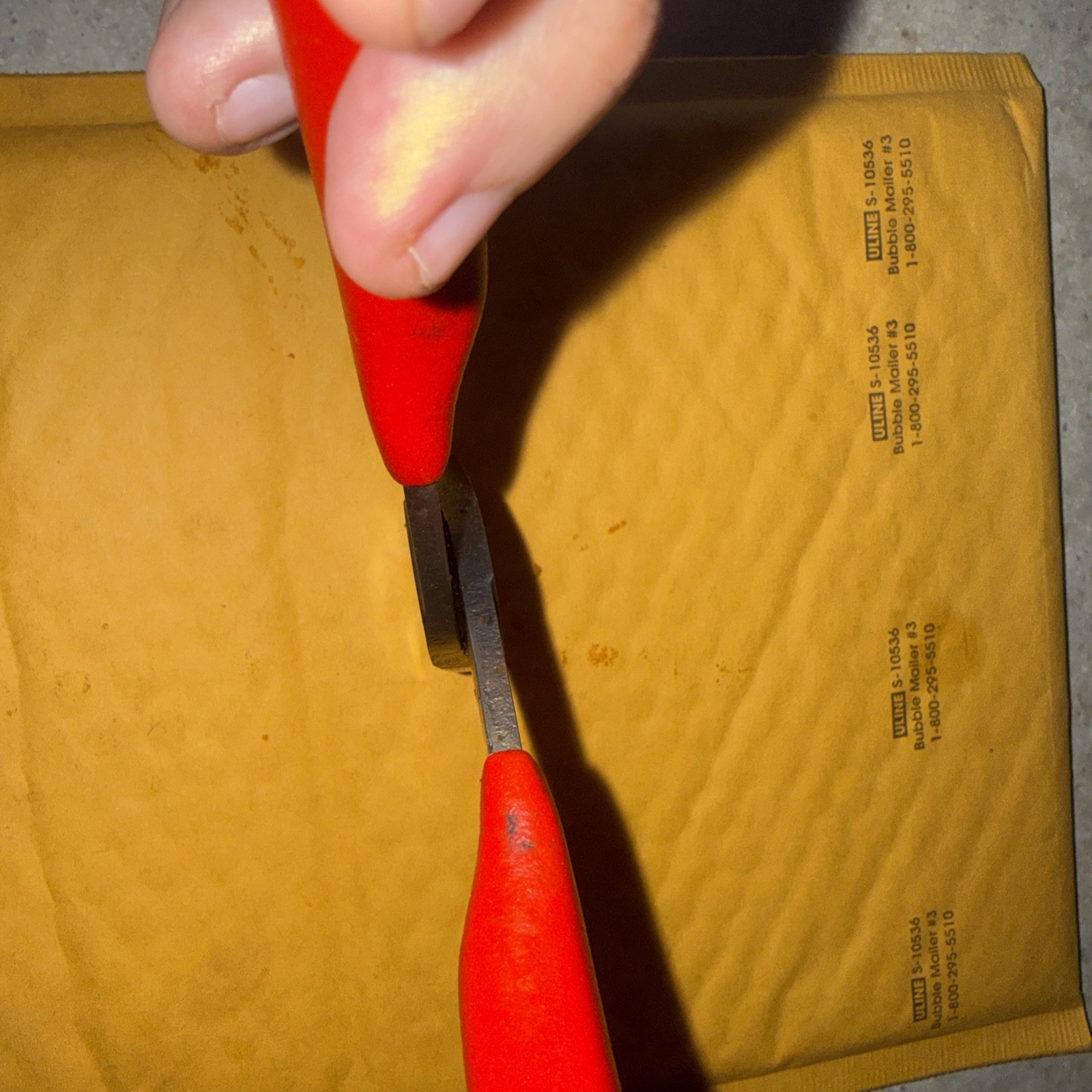 Snap-on Tools 96ACF 8″ Long Needle Nose Pliers Red USA
