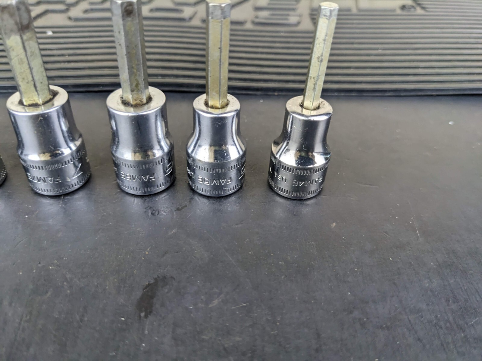 #ba751 Snap On 3/8″ Drive Metric Hex Bit Socket Set – 4-7, 9, 10mm 207EFAMY
