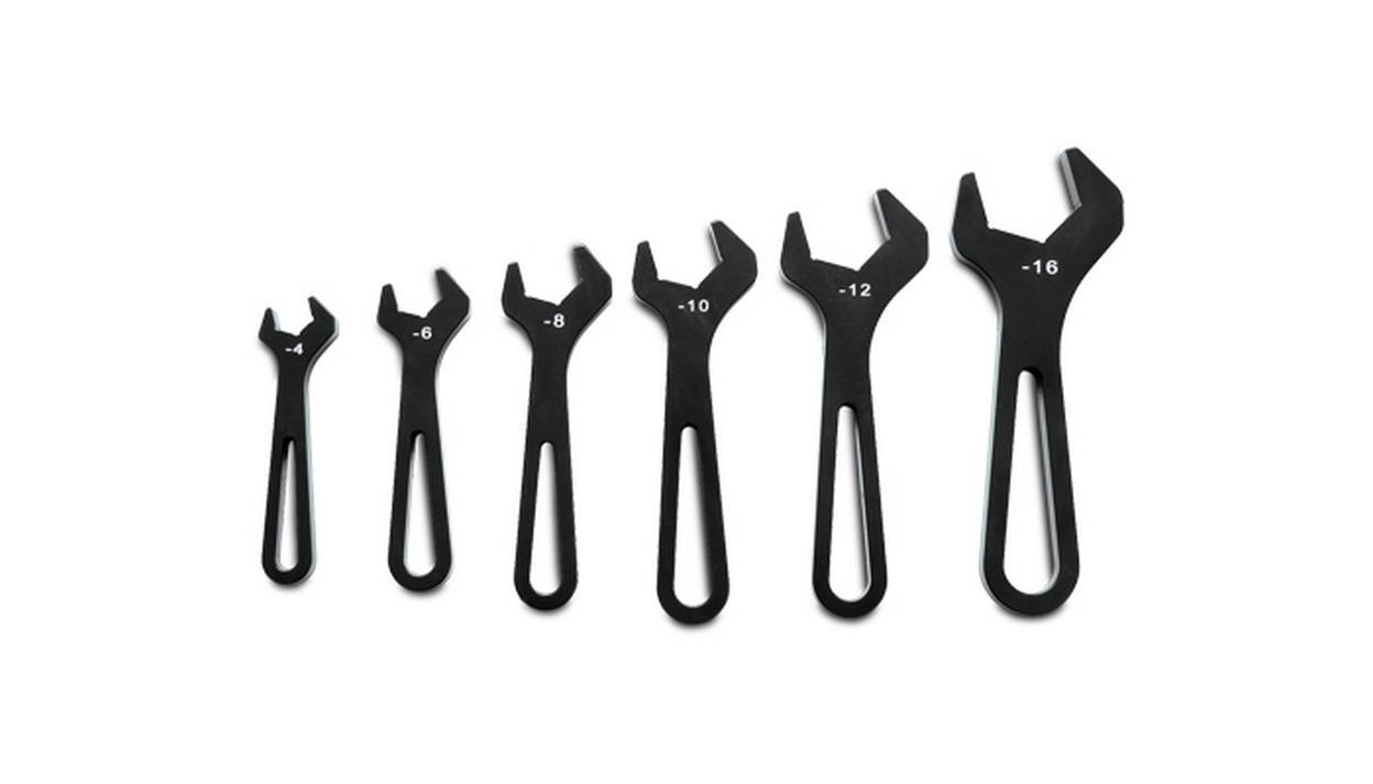vibrant 20989 AN Wrench Set -4AN to -16AN Black