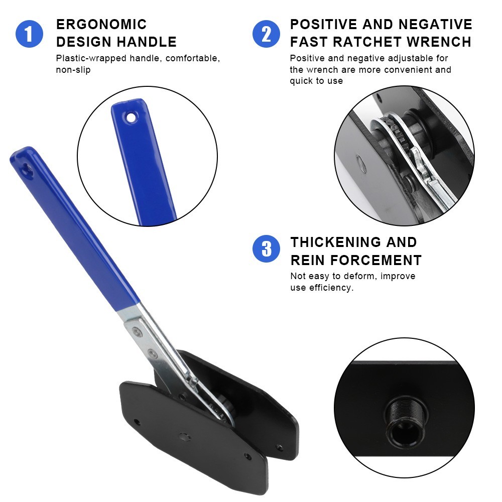 Car Ratchet Brake Piston Wrench Spreader Caliper Pad Install Tool Press Ratchet