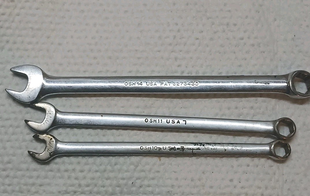 Snap-on 12 Pc,Mixed Wrench Lot OXI,XI,OSH,WOEX,RXH