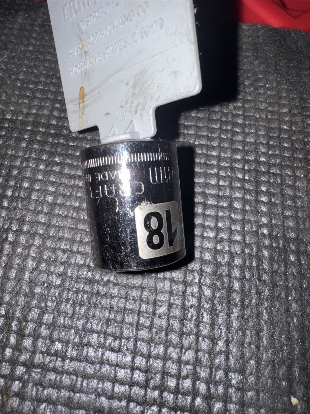 $17 Socket Sears Craftsman 18MM 12 Pt 3/8″ Drive Shallow Easy Read 34649 USA NOS