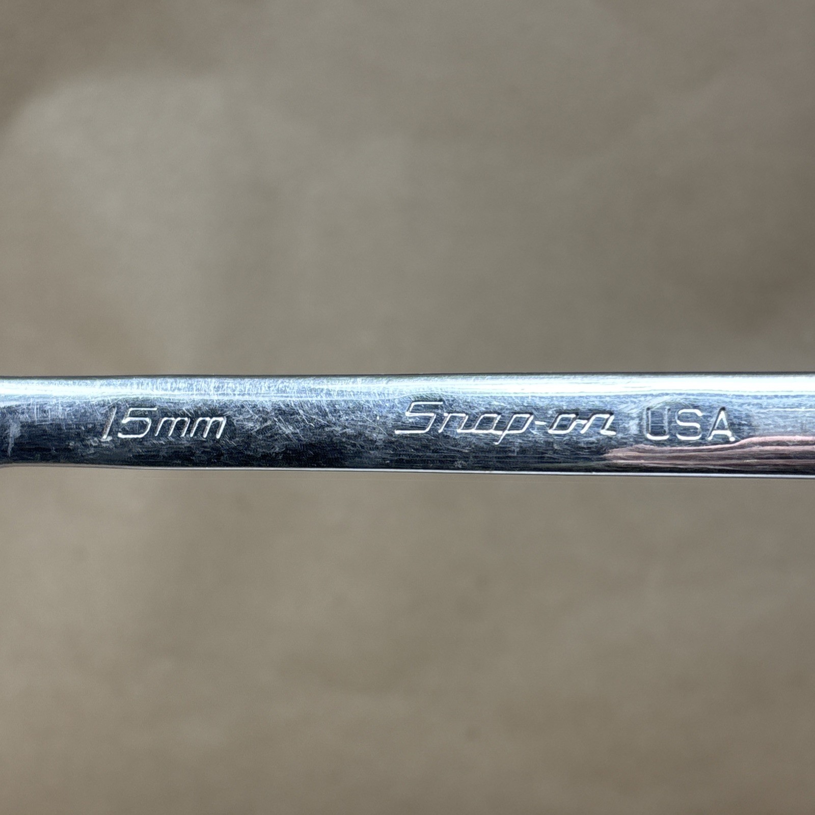 Snap On Tools USA 15mm Flank Drive Plus 12 Pt Combination Wrench SOEXM15