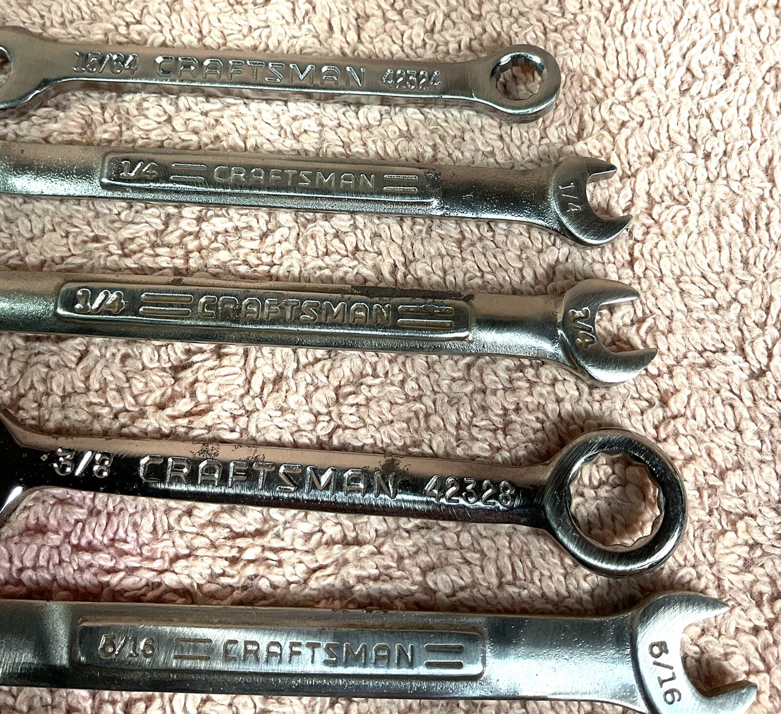 Mixed Lot of 7 Vtg CRAFTSMAN Combination Ignition & Small Wrenches, See Photos!