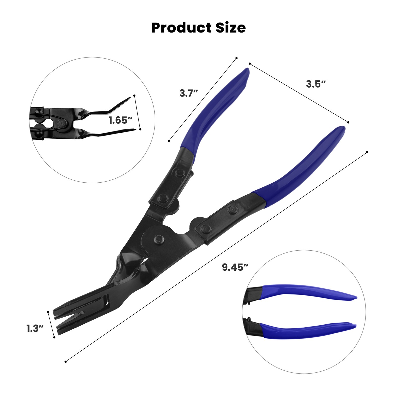 Auto Removal Fastener Headlight Clamp Pliers Door Panel Upholstery Repair Tool