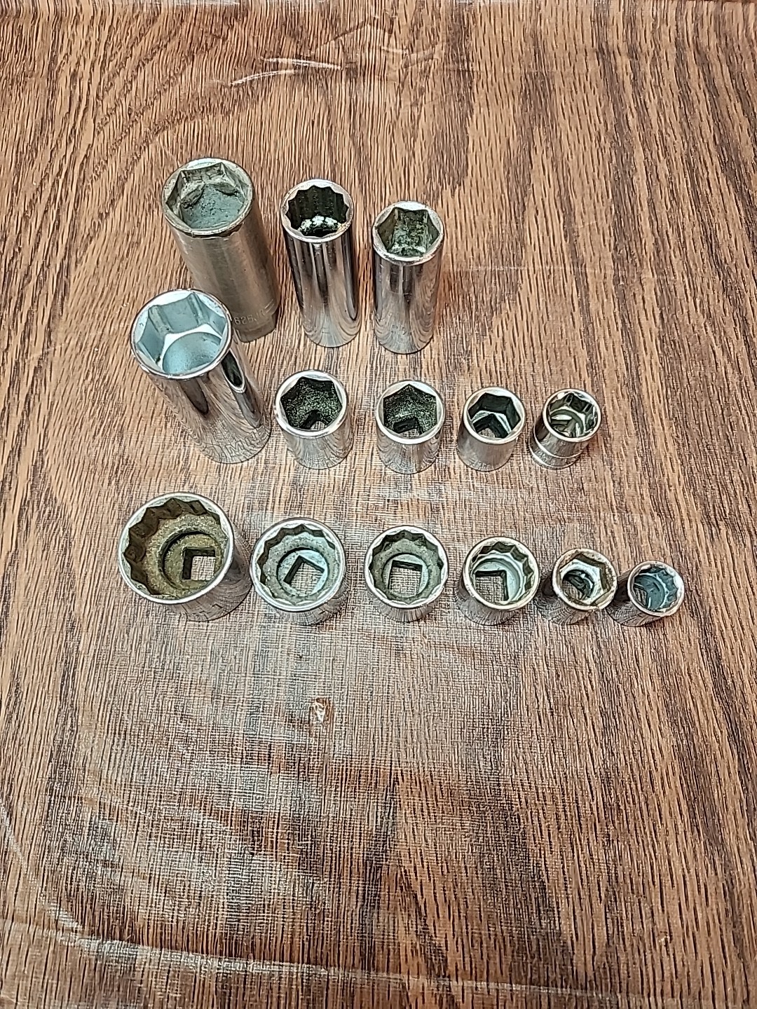 Mixed Lot Of 14 3/8″ Drive Sockets Made In USA SAE & Metric EUC