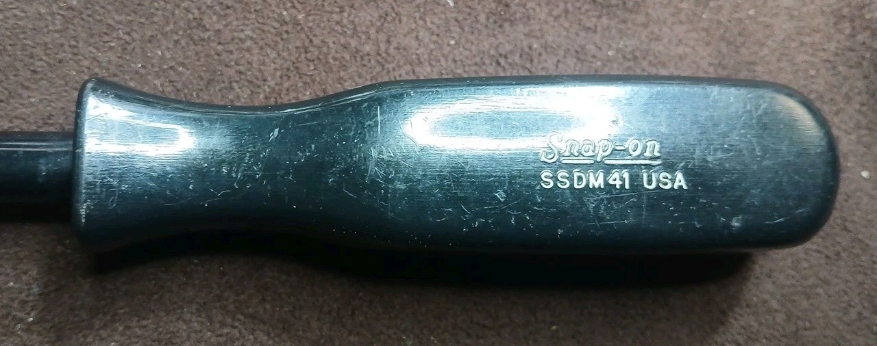 Vtg SNAP-ON SSDM41 Magnetic Multi Bit Driver, W/ Black Handle U.S.A.