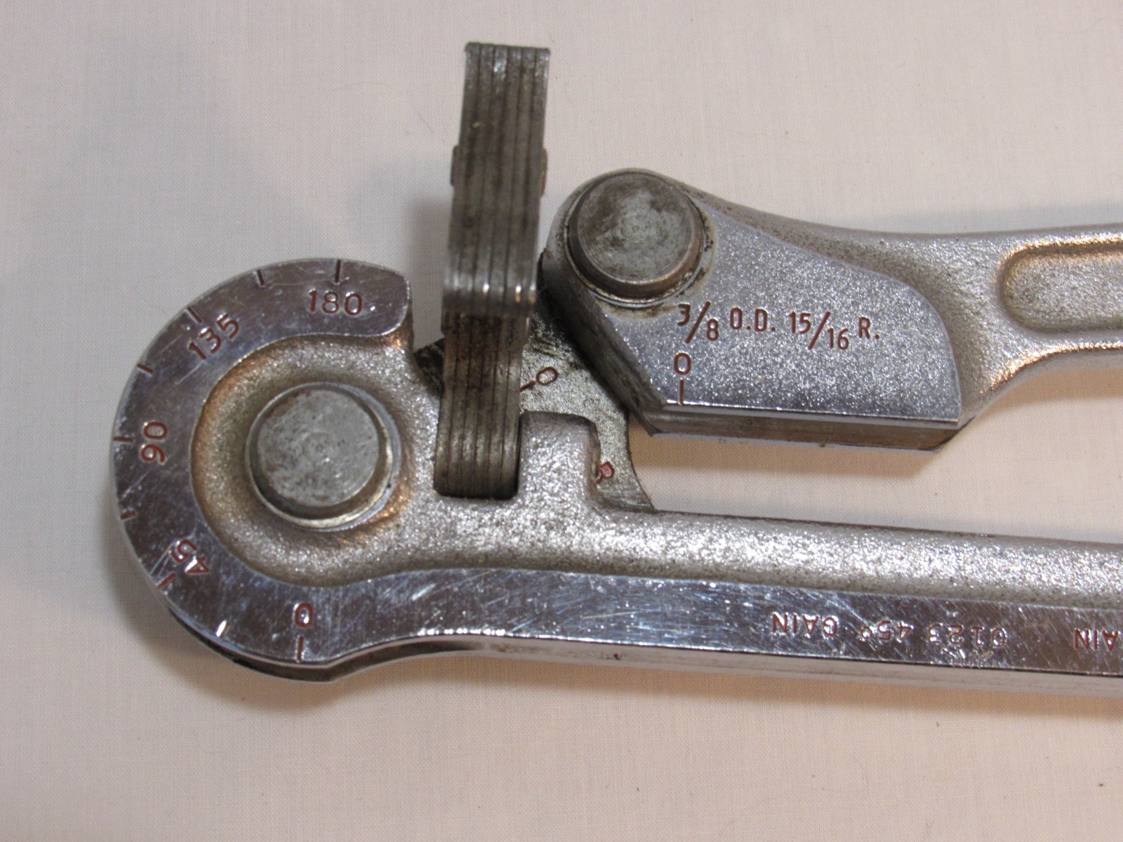 Vintage Rigid Tube Bender 396 By the Ridge Tool Co. Made in US. 3/8 OD tube size