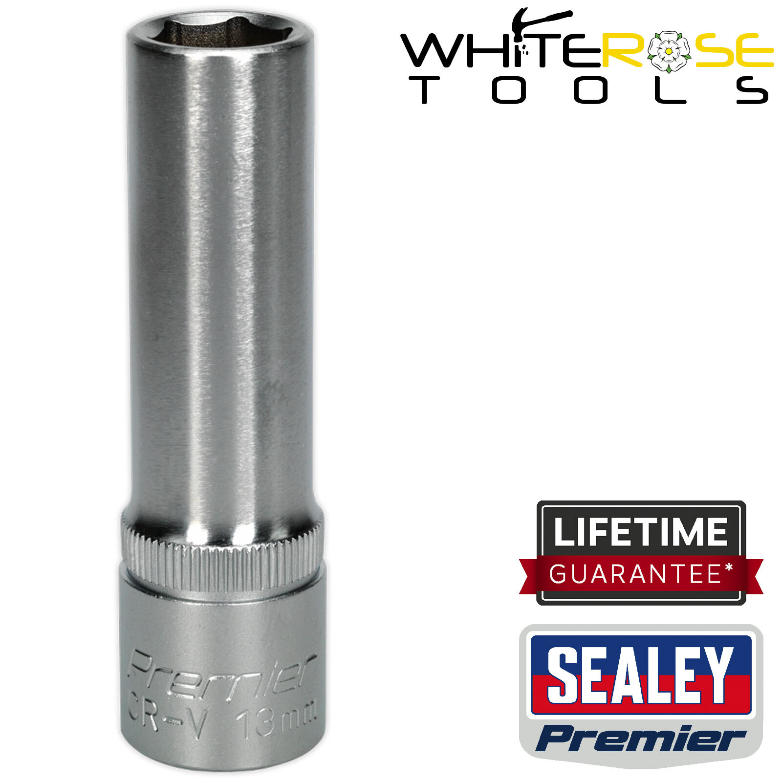 Sealey Socket 13mm Deep 1/2″Sq Drive Premier WallDrive® Garage Automotive