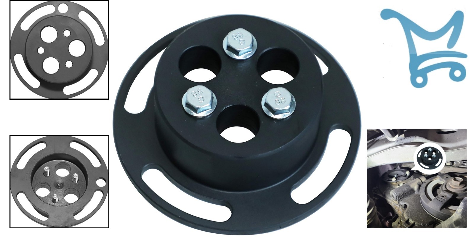 Water Pump Sprocket Holder Tool Aluminum GM Ecotec 2.2L 2.4L Repair Automotive