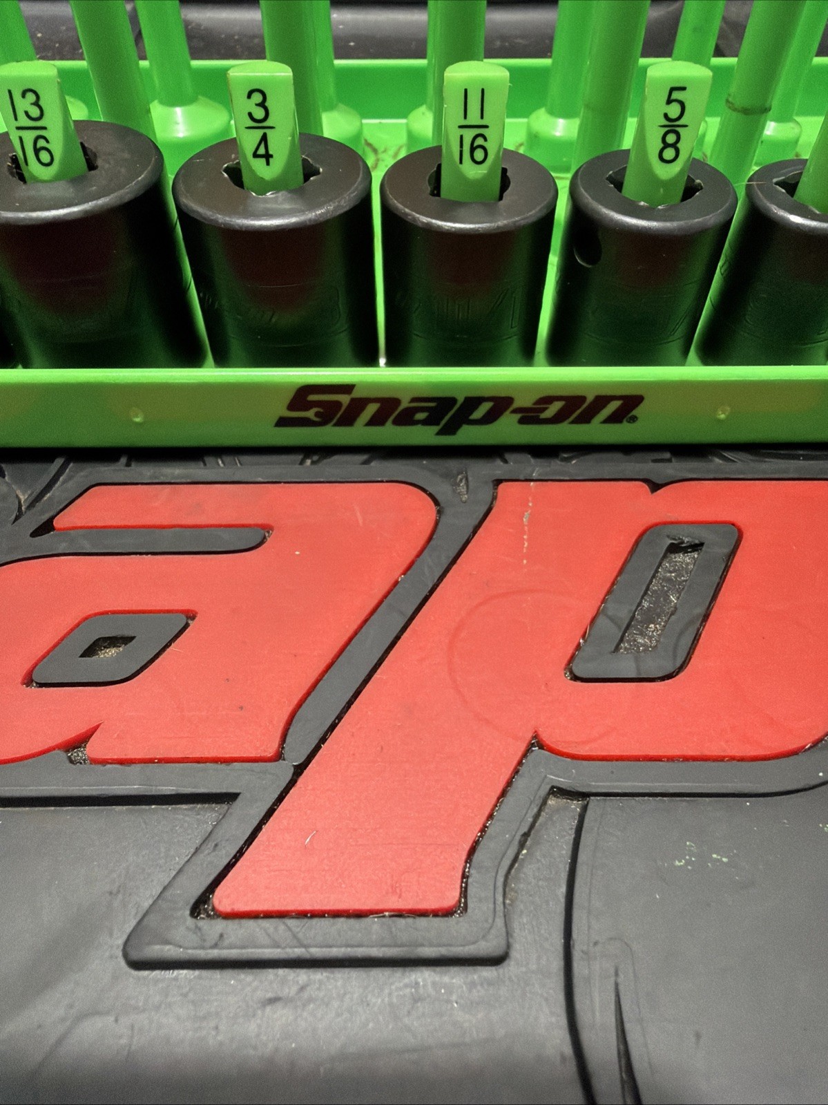 Snap On 3/8 Dr Shallow Impact Socket Set 13pc 1/4-1” 6pt Nice TRAY NOT INCLUDED!