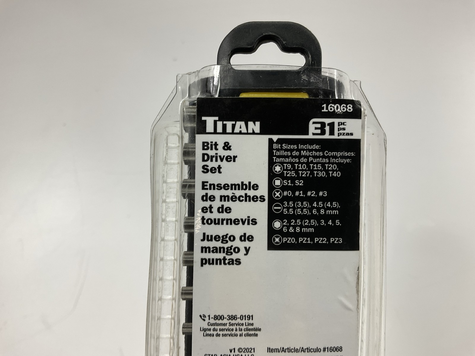 Titan 16068 31-Piece Multi-Bit Screwdriver Set – Slotted, Hex, Phillips, Pozi