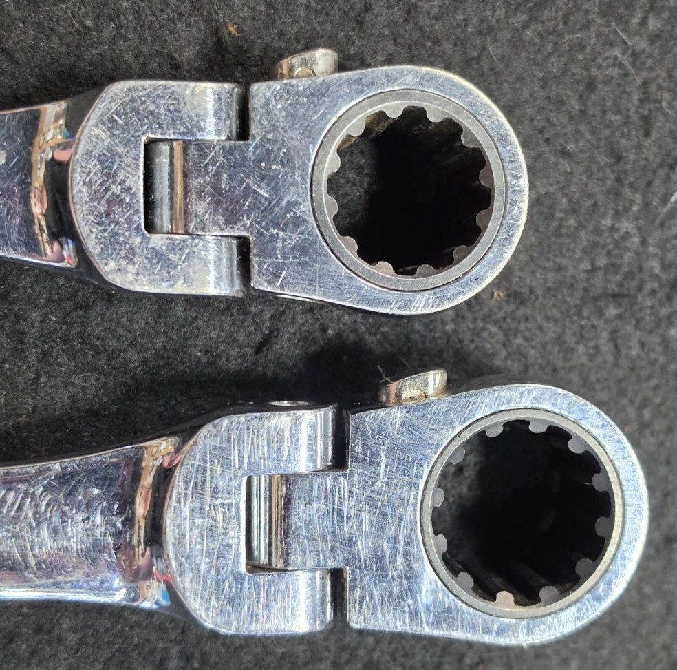 MATCO RRFXLM2122 & RRFXLM2425, METRIC,DOUBLE BOX FLEX RATCHETING WRENCH, PAIR