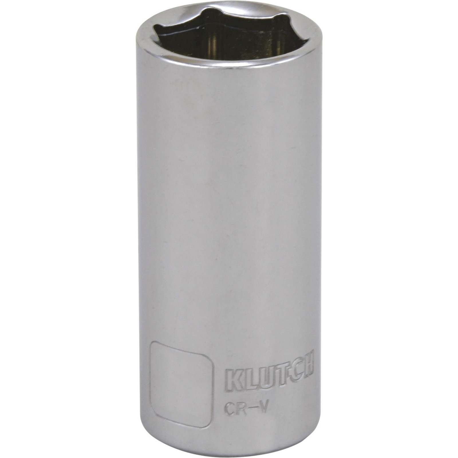 Klutch Deep Socket, Metric, 19mm, 3/8in.-Drive, 6-Pt.
