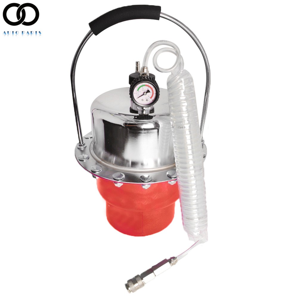 Portable Pneumatic Air Pressure Kit Brake & Clutch Bleeder Valve System Tool Set