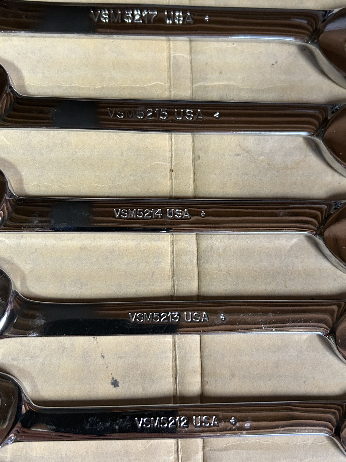 Snap-on Tools 7pc Metric 10mm-17mm 4-Way Angle Head Open End Wrench Set