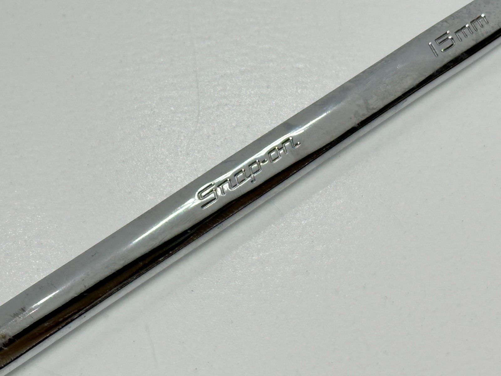 Snap On Tools USA OSHM150A 15mm Metric Chrome Combination Wrench, 6 Point