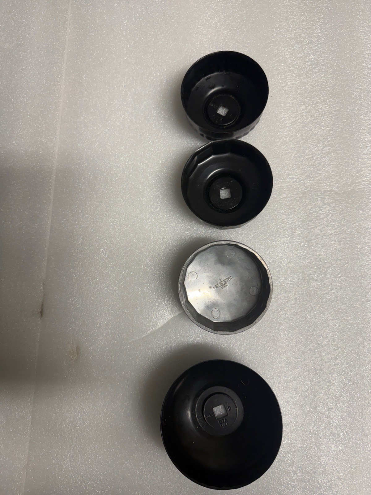 Four Oil Filter Cap Wrenches – 3/8” Drive – Made in USA – Fits Multiple Models