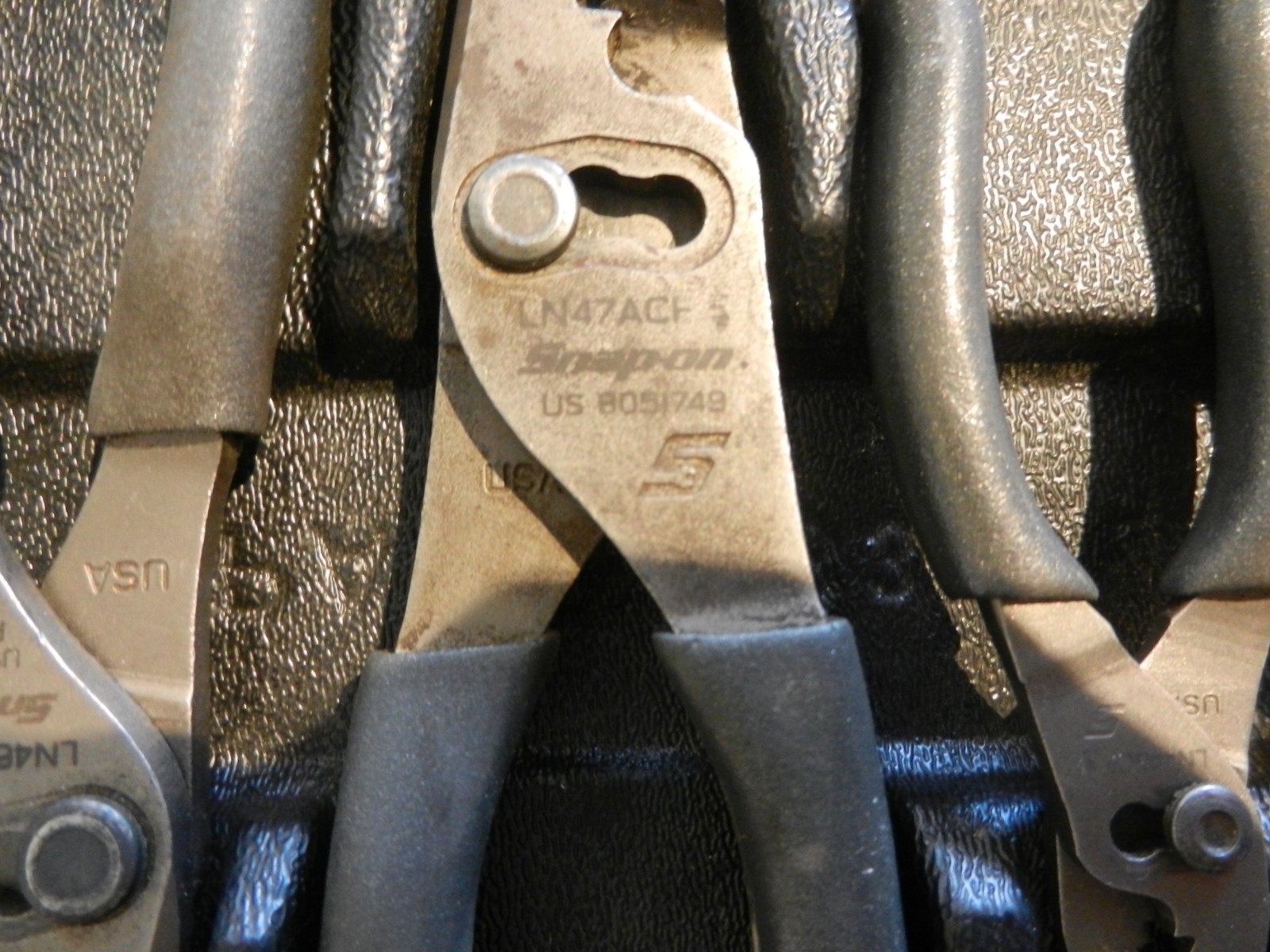 Snap On Black 3pc. Talon Grip Slip Joint Pliers