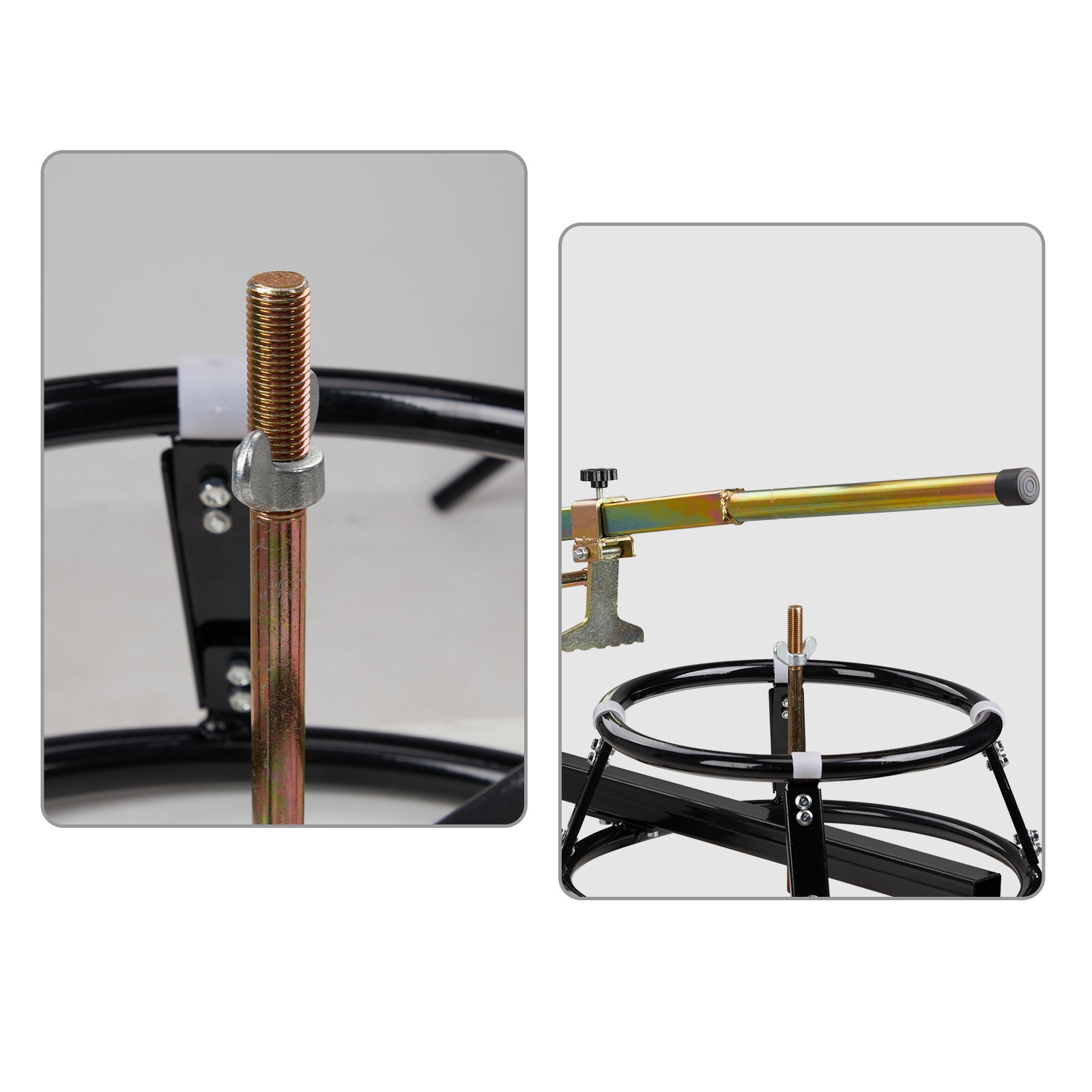 Portable Motorcycle Tire Changing Stand with Bead Breaker for 16in to 21in Tires