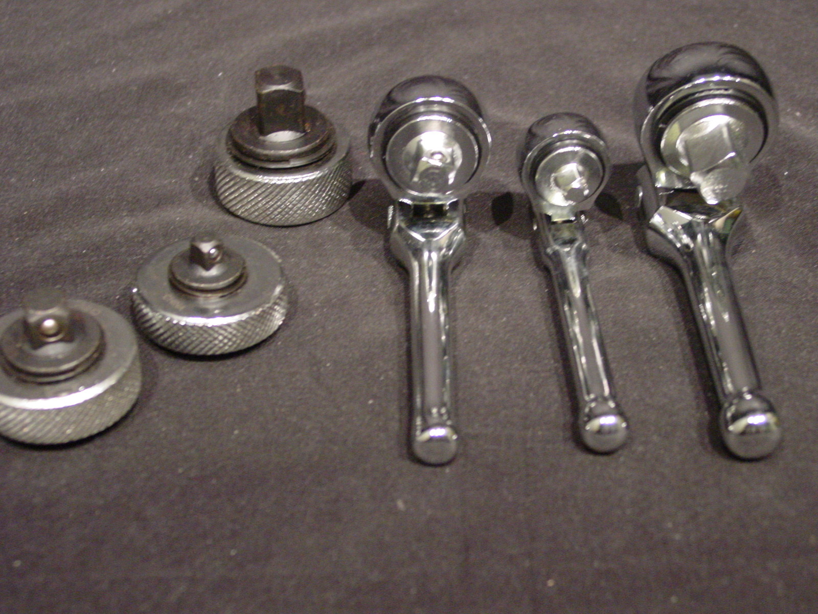 Flex Head Stubby & Thumbwheel Ratchet Set 1/4 3/8 1/2 Wrench Wrenches Tight Spot
