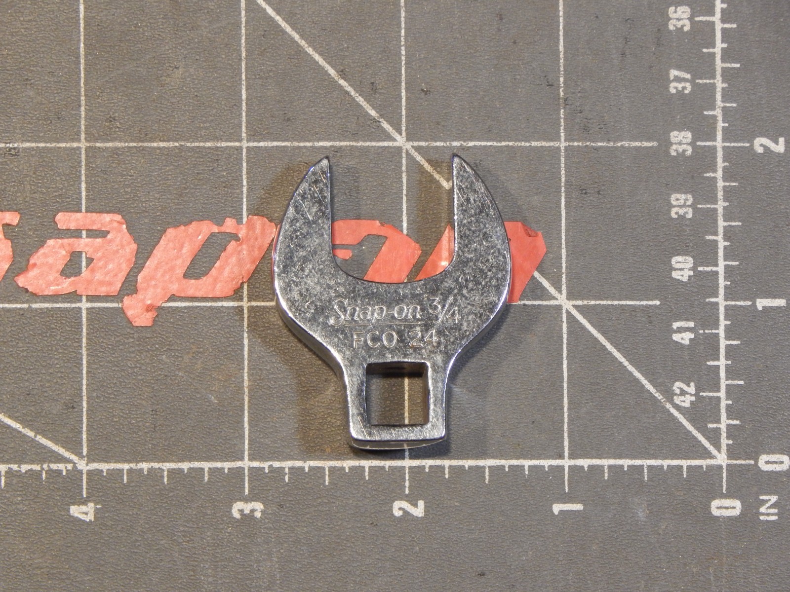 Snap On 3/8″ Drive Open End Crowfoot Wrench 3/4″ FCO24 Dr Crow Foot Underlined