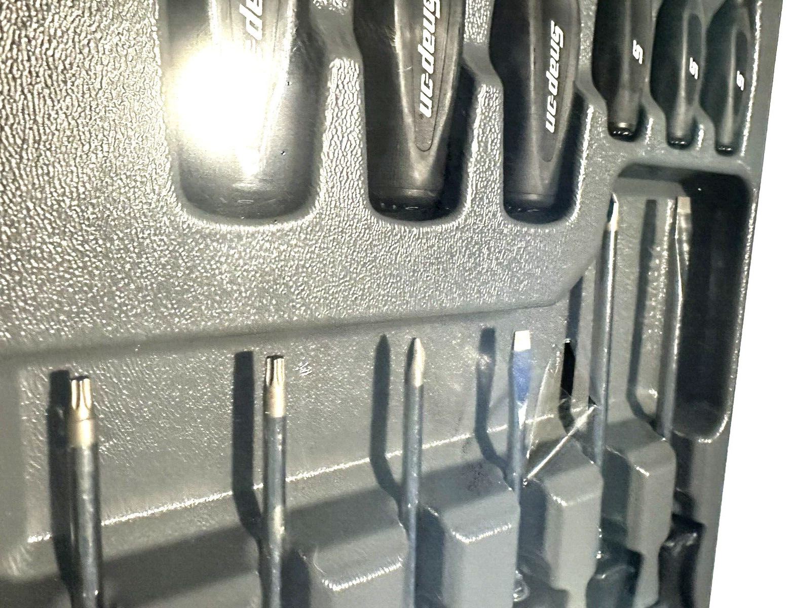 Snap-On BLACK 12 pc soft grip combination screwdriver set SGDXW120B NEW USA