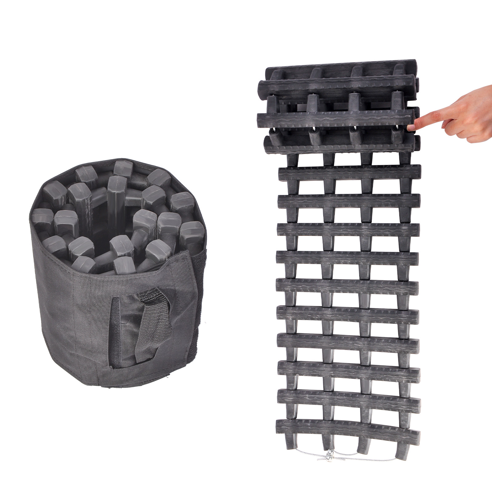 One Recovery Track Mat Ice Snow Sand Ladder Emergency Traction Vehicle Tires