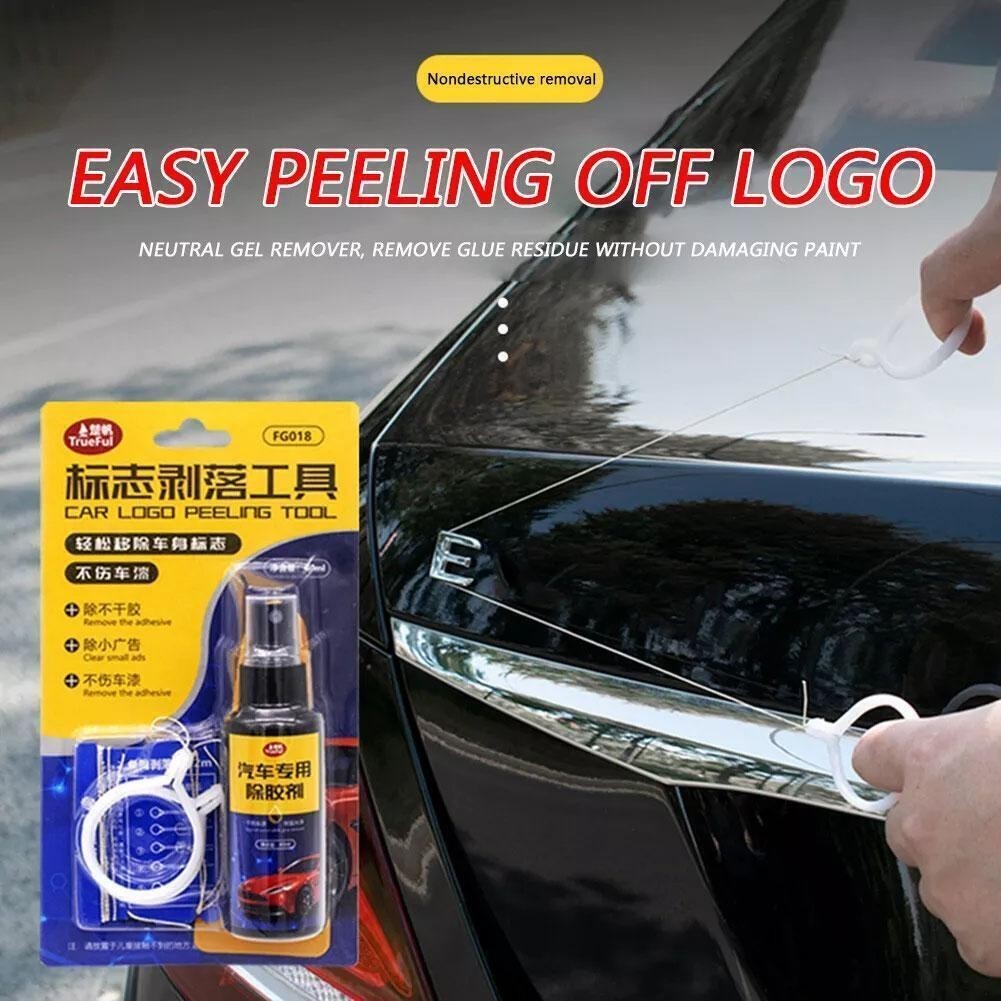 Car Badge Emblem Decal Removal Tool Kit – 60ml Adhesive Remover Uk