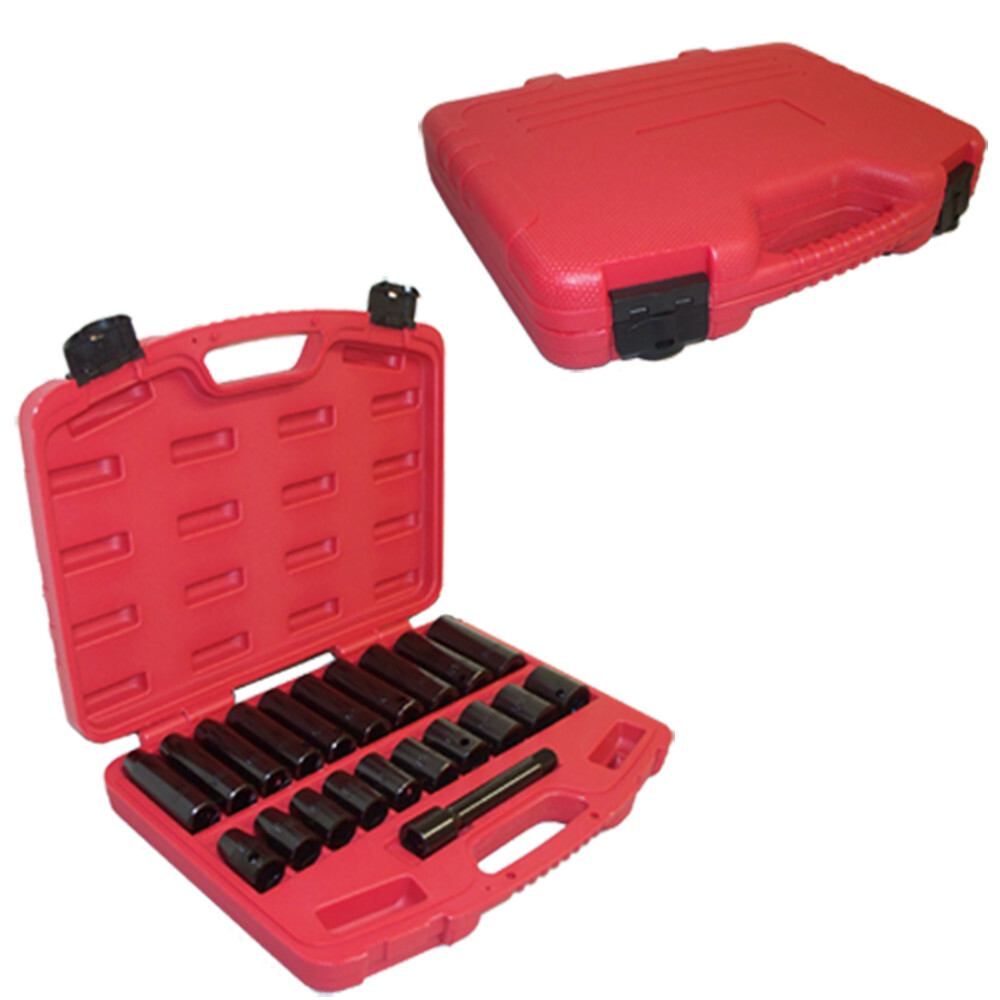 1/2″ Drive Impact Socket 22 PC Set Shallow & Deep Metric 11mm to 24mm