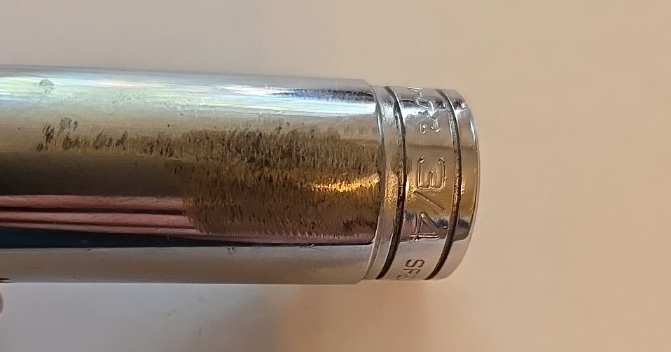 Snap On 3/8″ Drive 3/4″ 12PT SAE Deep Chrome Socket USA SF241