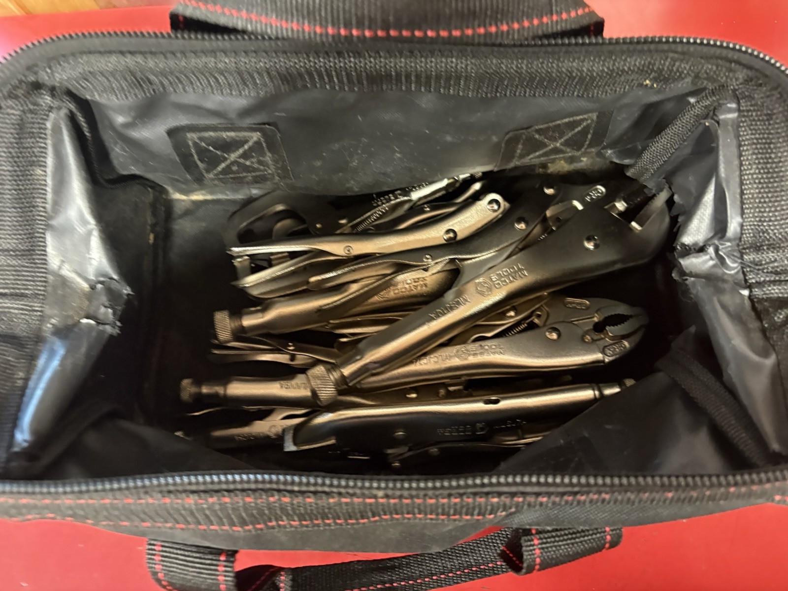 Mac Tools 10 Pc Locking plier set with bag New