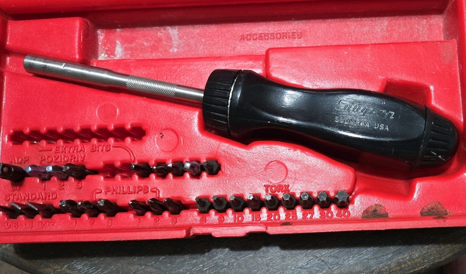 Snap On SSDMR230 Magnetic Ratcheting Screwdriver & Case